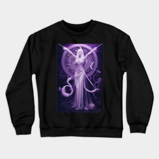 Sorceress Casting a Spell Crewneck Sweatshirt